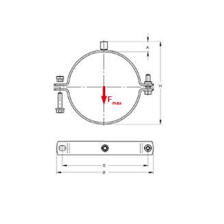 Mynd af Rörafesting M8 70-76mm