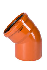 Mynd af PVC Beygja 200mm - 45°