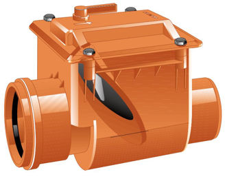 Mynd af PVC Einstefnuloki 110mm