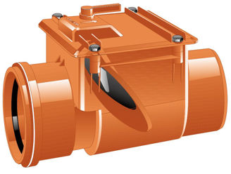 Mynd af PVC Einstefnuloki 160mm