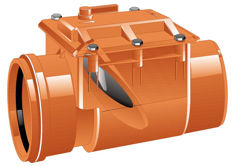 Mynd af PVC Einstefnuloki 200mm