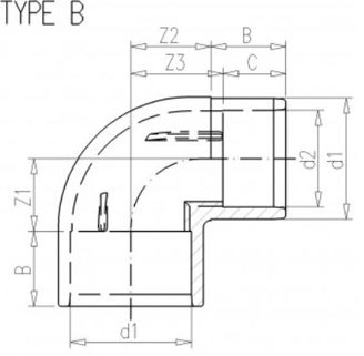 Mynd af PVC Lím Nippil-Hné 50 x 50/40mm