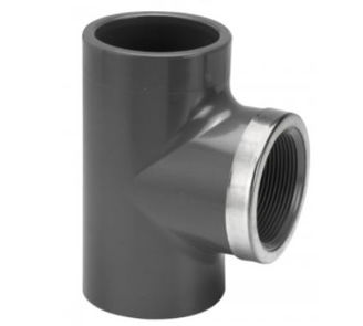 Mynd af PVC Lím  Múffu Té 32mm x    1" m/Styrkingu