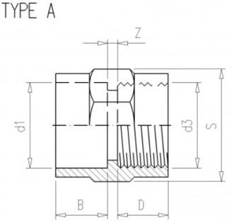 Mynd af PVC Lím Múffutengi 40 x    1" 