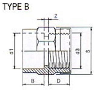 Mynd af PVC Lím Múffutengi 75 x 2 1/2"