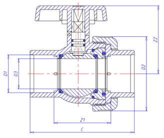 Mynd af PVC Lím Kúluloki m/1 union 25mm