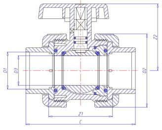 Mynd af PVC Lím Kúluloki m/2 Unionum 32mm (Klórþolinn)