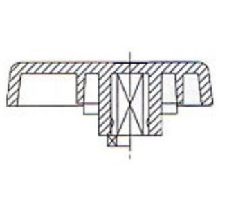 Mynd af PVC Lím Handfang á VDL Kúluloka 110mm