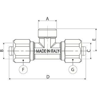 Mynd af Álpex Lauskóna Nippil-Té 16 x      1/2" x 16mm