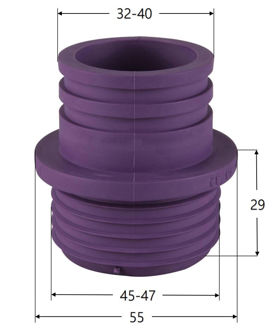 Mynd af Gúmmínippill DN 45-47 / 32-40