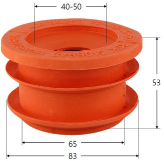 Mynd af Gúmmínippill  70-75/40-50mm