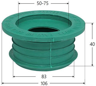 Mynd af Gúmmínippill  83/50-75mm