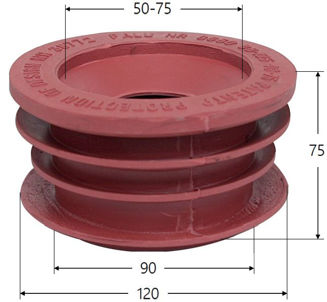 Mynd af Gúmmínippill  95/50-75mm