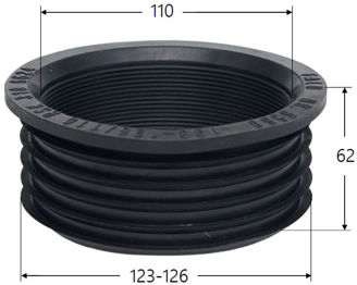 Mynd af Gúmmínippill 123/110mm