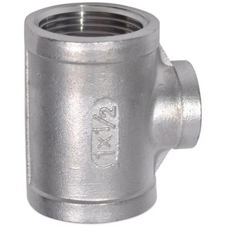 Mynd af Minnkunar-Té      1/2x       3/8" Ryðfrítt