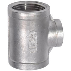 Mynd af Minnkunar-Té 1x      1/2" Ryðfrítt