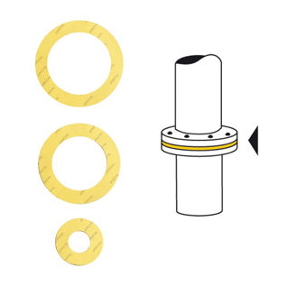 Mynd af Flangs pakkning  2" - 61 x 107 mm