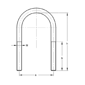 Mynd af U-Járn fyrir Sprinkler 2" - 10 x 60,3mm
