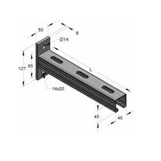 Mynd af T-Knekti 45 x 45 x 420,0 mm