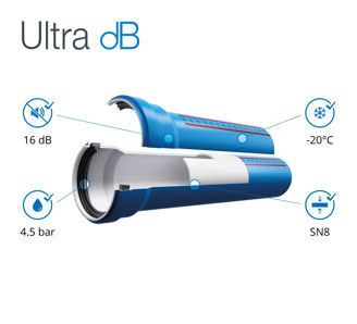 Mynd af  Ultra dB Hné DN50 - 87°