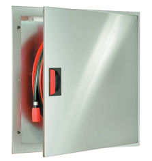 Mynd af Brunaslanga á löm í ryðfríum skáp 19mm - 30m