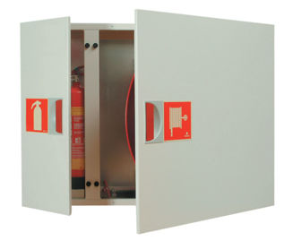 Mynd af Brunaslanga í skáp 25mm - 30m - m/hólfi fyrir slökkvitæki