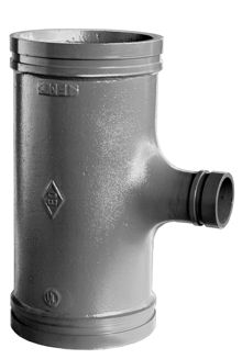 Mynd af Té 4"x2 1/2" - Galvaniserað