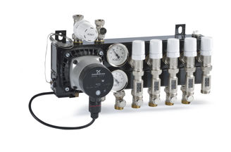 Mynd af Gólfhitakista 1/2" - 3 stútar