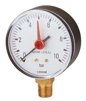 Mynd af Þrýstimælir 10 bör - 63mm