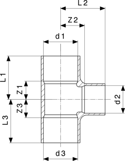 Mynd af Té 35 x 22 x 35 mm