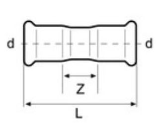 Mynd af Press Múffa Ryðfrí  76,1mm