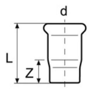 Mynd af Press Lok Ryðfrítt  54mm