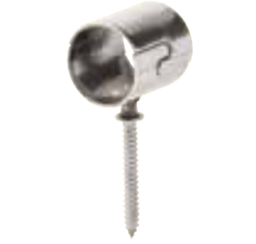 Mynd af Einföld ryðfrí rörafesting með skrúfu 12mm