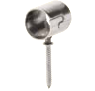 Mynd af Einföld ryðfrí rörafesting með skrúfu 12mm