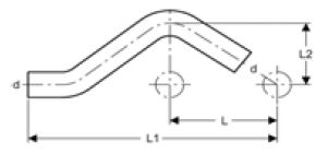 Mynd af Press Hálf Yfirbeygja Galvaniseruð 28mm
