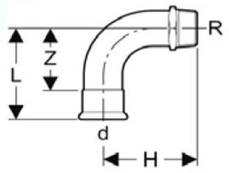 Mynd af Press Nippil-Hné Galvaniserað 42mm x  1 1/2"