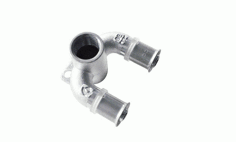 Mynd af Álpex Tvöfalt Vegghné 20mm x   1/2" x 20mm