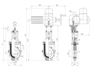 Mynd af Hawle Hnífloki DN150