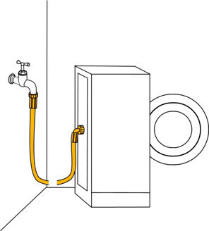 Mynd af Þvottavélaslanga - 3,5m