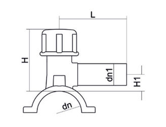 Mynd af Borbaula með hníf DN 110/63 - SDR 11