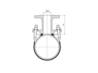 Mynd af Borbaula með gjörð DN 200/80