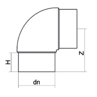 Mynd af Hné DN 90 - SDR 17