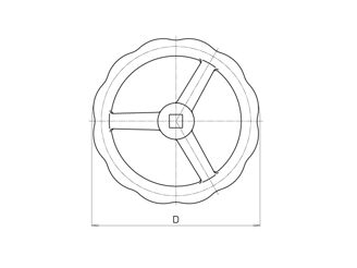 Mynd af Loka hjól DN 125-150