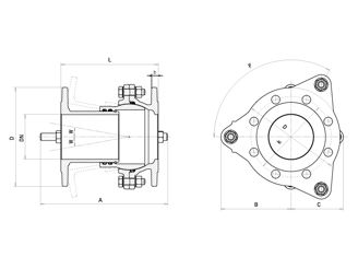 Mynd af Vario tengi DN 50 / 150-207mm