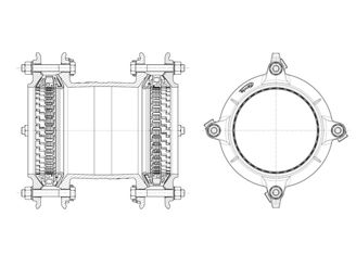 Mynd af Synoflex Samtengi DN 300