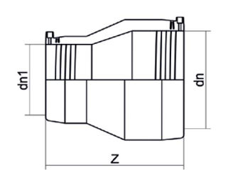 Mynd af Suðu minnkun DN 40/32 - SDR 11