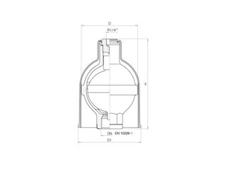 Mynd af Sjálfvirkur loftTæmiloki   1"