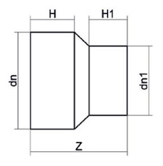 Mynd af Minnkun DN 160/125 - SDR 17