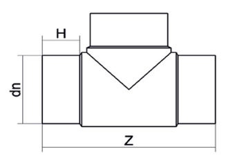 Mynd af Té DN 63 - SDR 11