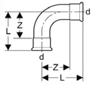 Mynd af Press Hné Galvaniserað 54mm